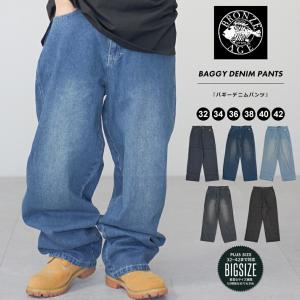 BRONZE AGE ブロンズエイジ デニムパンツ メンズ バギーパンツ 極太 スーパーワイド 大きいサイズ B系 ファッション HIPHOP ヒップホップ