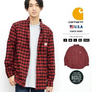 Carhartt カーハート ネルシャツ チェックシャツ メンズ 長袖 ボタンダウン オーバーサイズ ゆったり 大きめ 綿 レッド Usa企画 セール Chot010 Deep B系 ストリートファッション 通販 Yahoo ショッピング