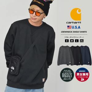 カーハート Carhartt トレーナー スウェット 裏起毛 メンズ レディース ロゴ オーバーサイズ Midweight Crewneck Sweatshirt K124 USA企画
