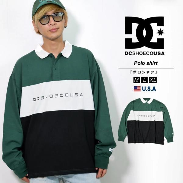 ディーシーシューズ DC SHOES ラガーシャツ メンズ 長袖 ポロシャツ JP_DPL22406...