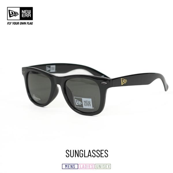 ニューエラ  サングラス メンズ レディース NEWERA ウェリントン スクエアレンズ シャイニー...
