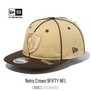 ニューエラ キャップ 帽子 メンズ レディース NEW ERA RC 9FIFTY 950 Retro Series NFL ラスベガス・レイダース べガスゴールド/ウォルナット×トミータン｜deep