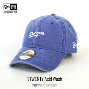 ニューエラ キャップ 帽子 メンズ レディース NEW ERA 9TWENTY 920 アシッドウォッシュ MLB ロサンゼルス・ドジャース ブルー｜deep