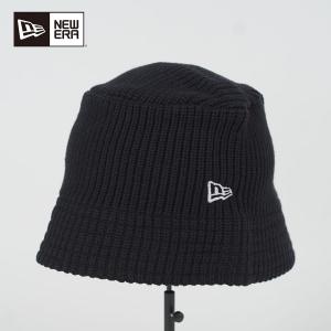 ニューエラ ニット帽 バケットハット ニットキャップ メンズ レディース NEW ERA KNIT BUCKET BASIC ブラック 14109477｜deep