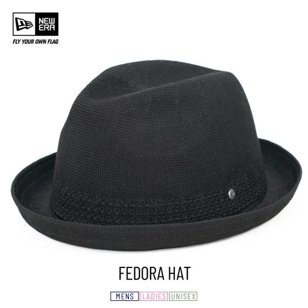ニューエラ   フェドラハット メンズ レディース NEWERA ニットフェドーラ ブラック シルバ...
