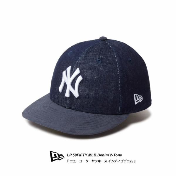 ニューエラ キャップ メンズ NY ロゴ LP 59FIFTY MLB Denim 2-Tone ニ...
