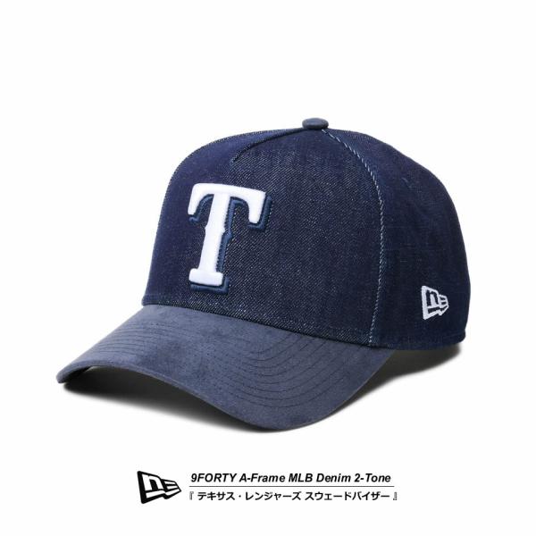 ニューエラ キャップ 9FORTY A-Frame MLB Denim 2-Tone テキサス・レン...