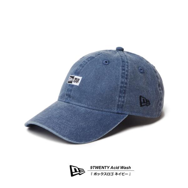 ニューエラ キャップ 9TWENTY Acid Wash ボックスロゴ ネイビー new era