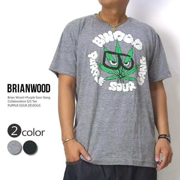 ブライアンウッド bRIANWOOd コラボ Tシャツ メンズ Purple Sour Gang パ...