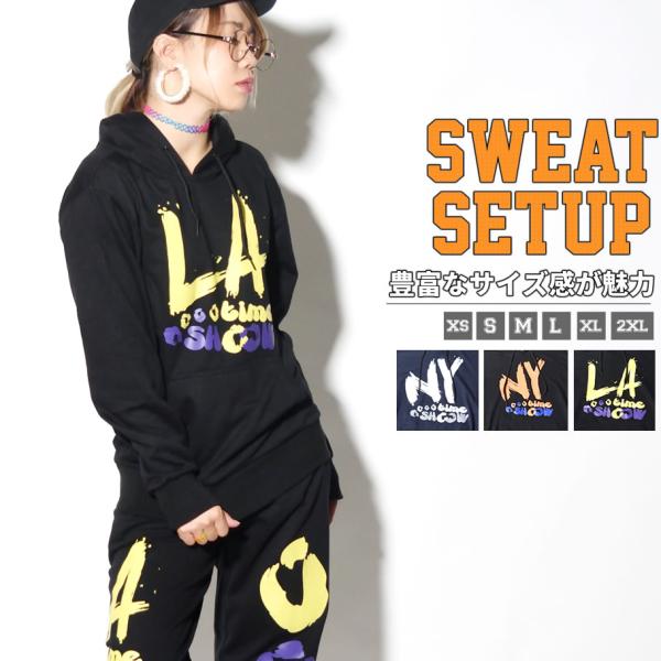 スウェット上下 メンズ レディース ペア 裏毛 スエット セットアップ ジャージ パーカー パンツ ...