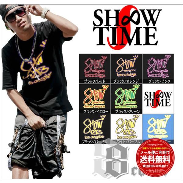 Tシャツ カットソー 半袖 ストレッチ ネオンロゴプリント フィットネスウェア ダンス 衣装 メンズ...