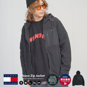 TOMMY HILFIGER トミーヒルフィガー メンズ フリースジップジャケット 大きいサイズ ブランド 冬 防寒 おしゃれ USA限定 151AF238