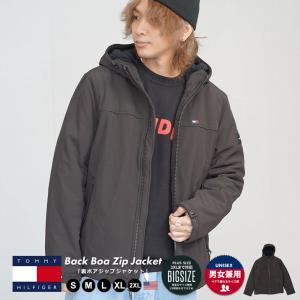 TOMMY HILFIGER トミーヒルフィガー メンズ 裏ボアジップジャケット 大きいサイズ ブランド 冬 防寒 おしゃれ USA限定 152AP755