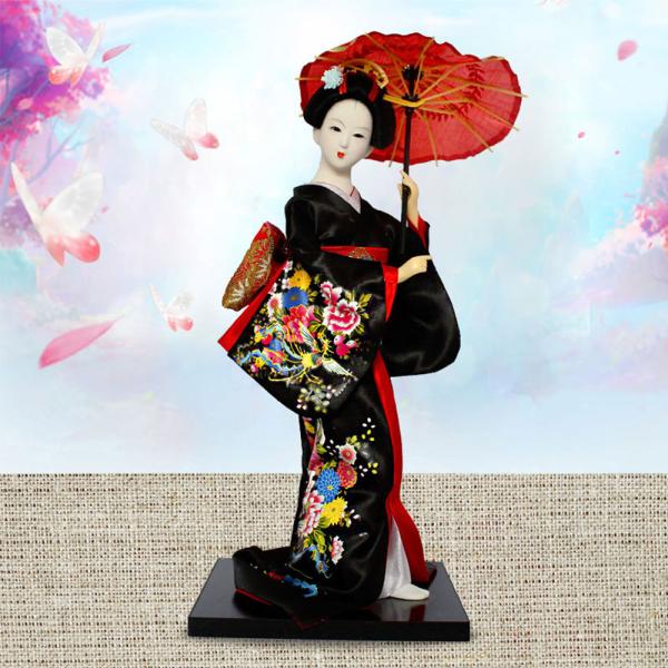 日本人形 舞踊 舞妓芸者人形モデル オリエンタルドール 装飾 12センチ　 日本のお土産 外国人への...