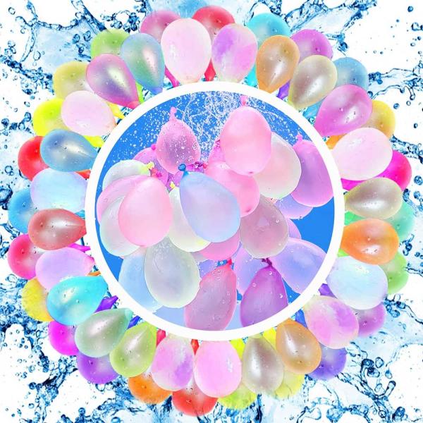 水風船 555個（37個×15束）大量 水爆弾ボール 玩具 夏休みの楽しい遊び 子供 大人 水遊び ...