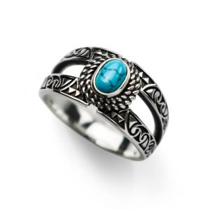 【RealBvoice】WOMEN'S TURQUOISE RING／WOMEN'Sターコイズリング｜deepblue-ocean