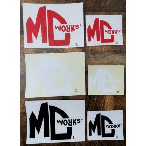 MCワークス　カッティングデカール　２２ロゴデカール／ Sサイズ（103×75mm）