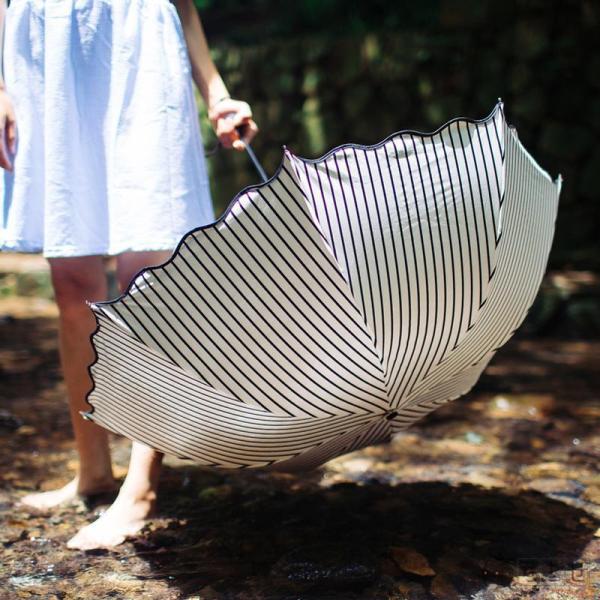 サンバリア 日傘 晴雨兼用 3つ折り 軽量 UVカット 折りたたみ傘 100％ 遮光 遮熱 完全遮光...