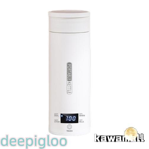 500ml 電気ケトル 携帯用 電気ポット 収納バッグ付き 45℃12H保温 ポータブル トラベルケ...