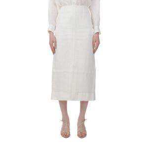 【16時までのご注文で最短翌日発送】【40%OFF】Heavy linen tight skirt-WHITE-(13RFABOT-01C) Bluebird Boulevard(ブルーバードブルバード)｜deepinsideinc