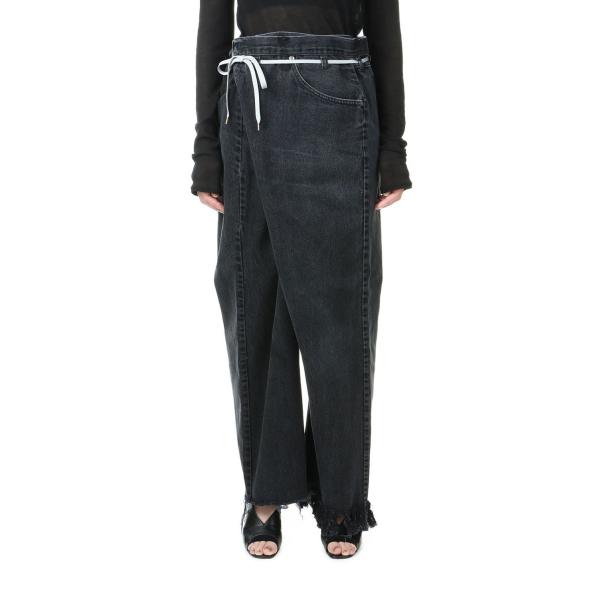 VINTAGE REWORK BIGGY PANTS -BLACK Ssize-17 Maison ...