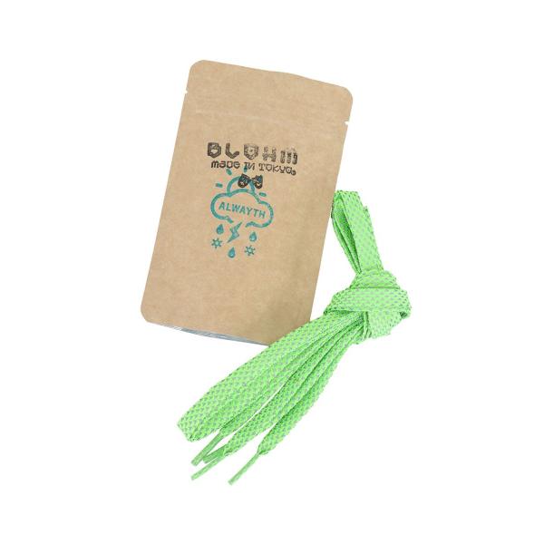 【P2倍 / SALE】3M FLAT SHOE LACE -FLUORESCENCE GREEN-...