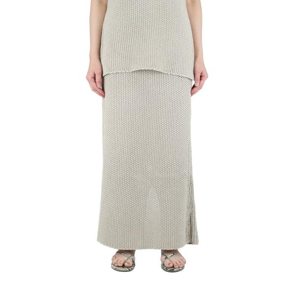 【SALE】TODAYFUL トゥデイフル  Line Knit Skirt-NATURAL(121...