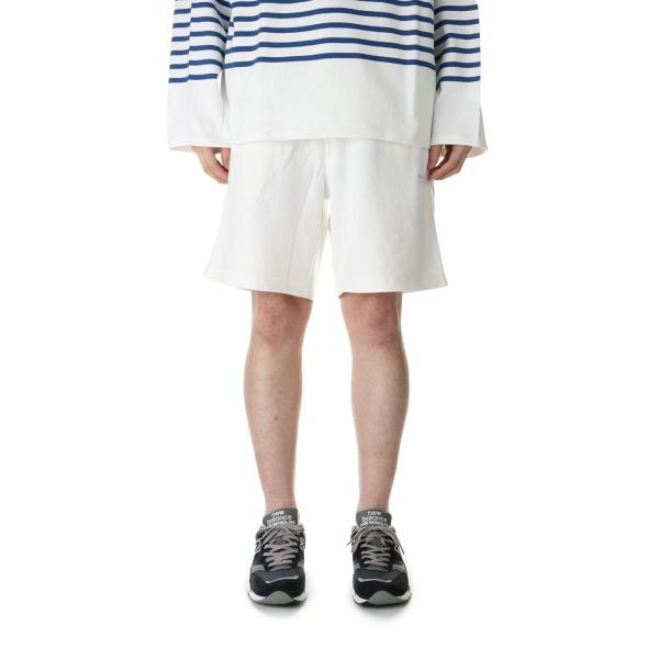 【P5倍 / SALE】PIGMENT DYED  SWEAT SHORTS - WHITE (WT...