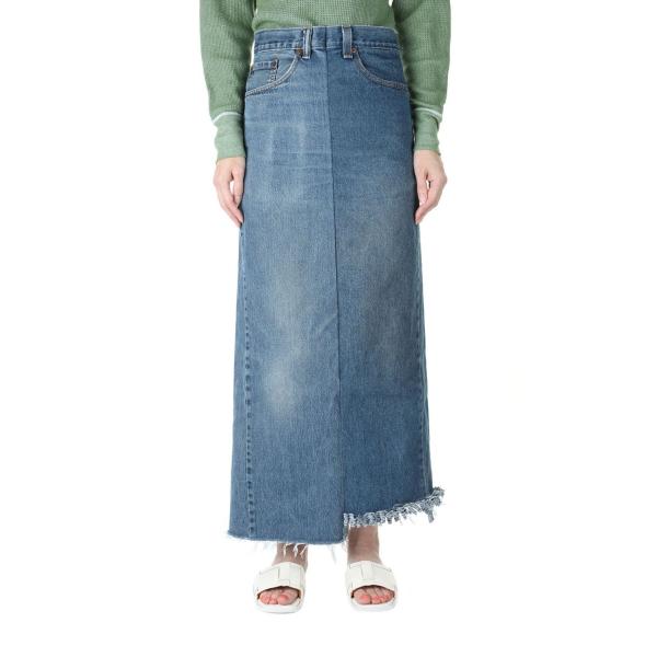 【P5倍 / SALE】long denim skirt /span100-28size(ccbs-...