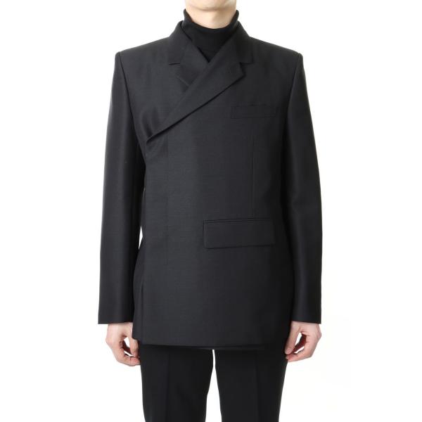 【P5倍 / SALE】MOHAIR WOOL FLY FLONT DOUBLEBREASTED J...