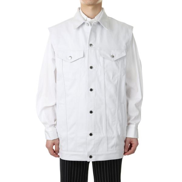 【P5倍 / SALE】RIGID DENIM SLEEVELESS JACKET(1C023-03...