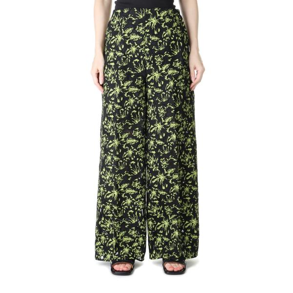 【P5倍 / SALE】Flower Lace Wide Pants -BLACK LACE(E22...