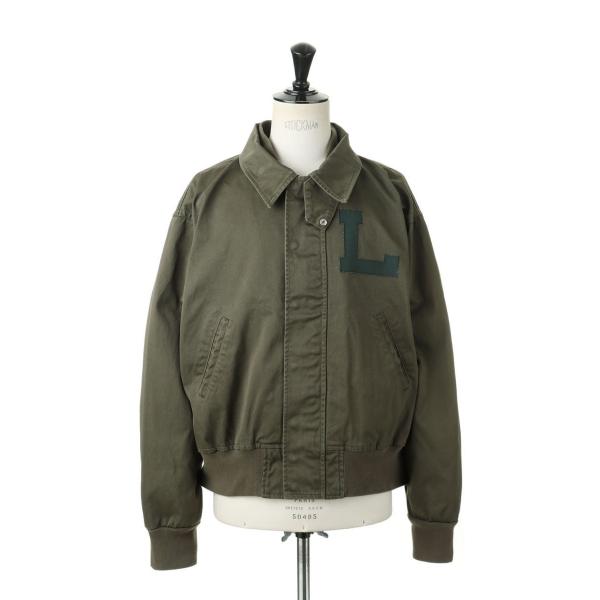 【P5倍 / SALE】DOUBLE COLLAR  VARSITY JACKET - OLIVE ...