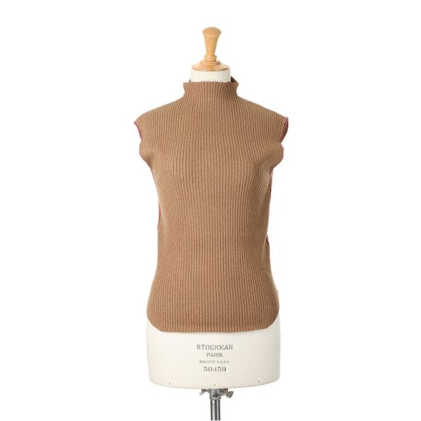 【SALE】Highneck Rib Tanktop -CAMEL (12210513) Today...