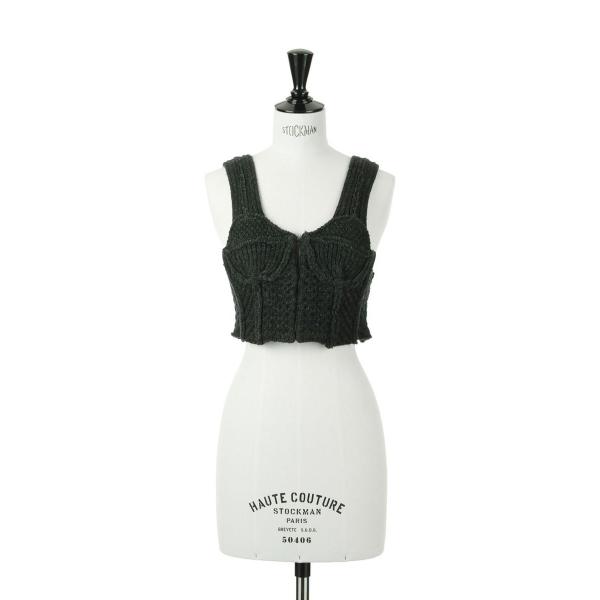 TODAYFUL トゥデイフル Patchwork Knit Bustier -C/GRAY（122...