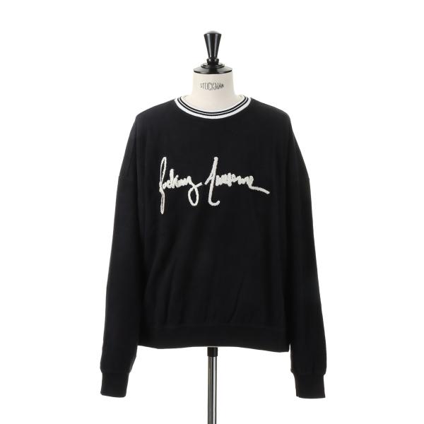 【P5倍 / SALE】PILLED CURSIVE CREWNECK/BLACK Fucking ...