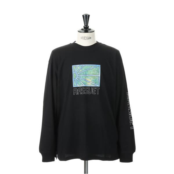 【P5倍 / SALE】MEN LS PAINTING TSHIRT KNIT/BLACK(PACC...