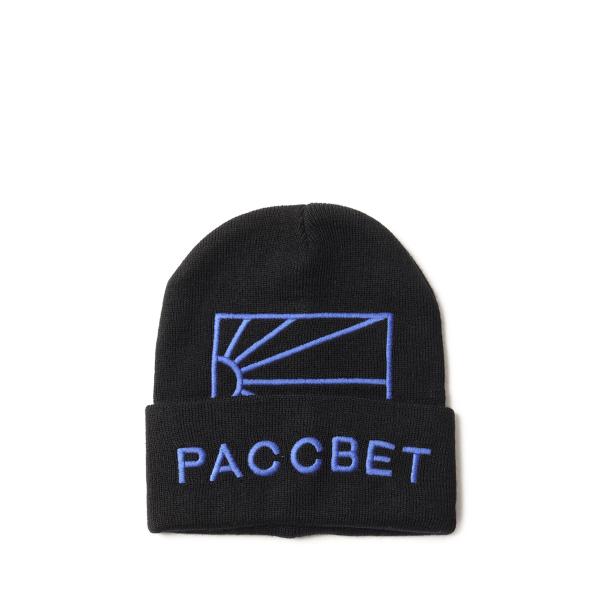 【P5倍 / SALE】MEN BIG LOGO BEANIE KNIT/BLACK(PACC11K...