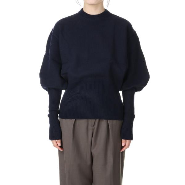 【P5倍 / SALE】7G BALLOON SLEEVE PULLOVER -NAVY(22WKN...