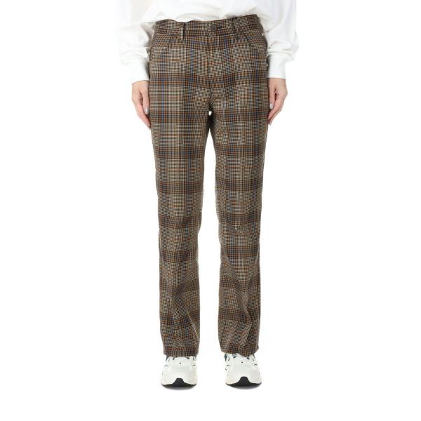 【P5倍 / SALE】PLAID PANTS/BROWN(22AMSPA03) Shinzone(...