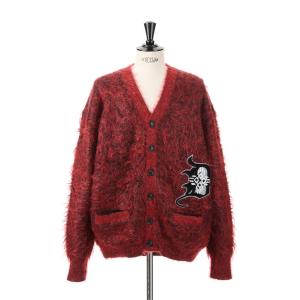 【16時までのご注文で最短翌日発送】【40%OFF】7G 2TONE CARDIGAN / RED (COTDKN-653) Children of the discordance(チルドレンオブザディスコーダンス)｜deepinsideinc