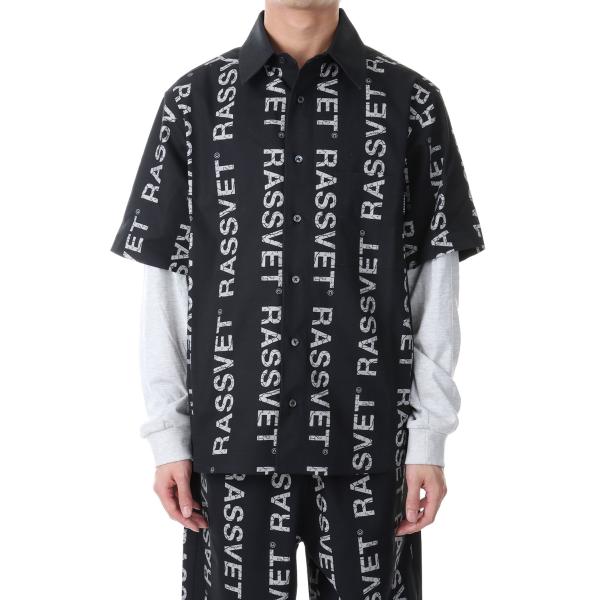 【P5倍 / SALE】DESERT HYBRID SHIRT WOVEN KNIT / BLACK...