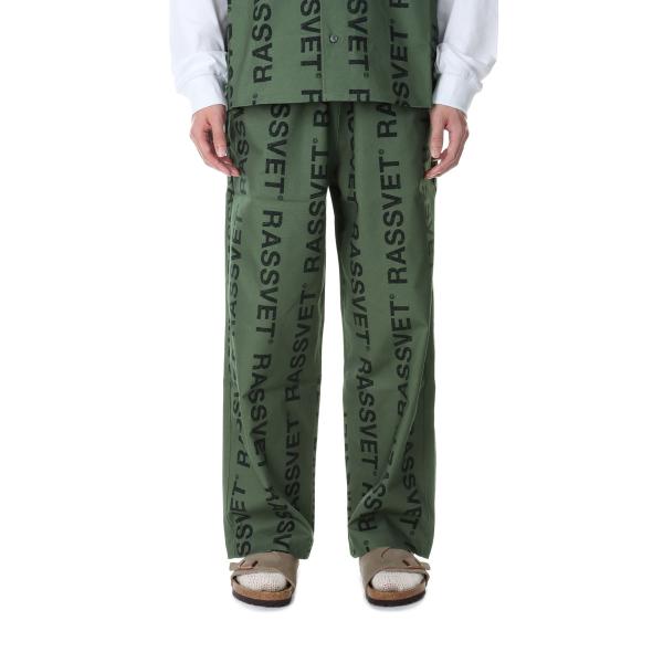 【P10倍】【SALE】DESERT TROUSERS WOVEN / GREEN RASSVET(...