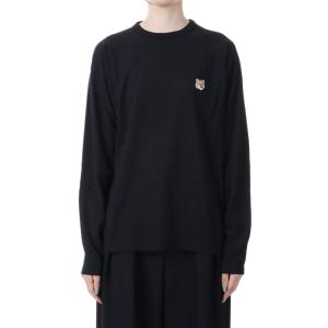 【16時までのご注文で最短翌日発送】FOX HEAD PATCH REGULAR LONG-SLEEVED TEE-SHIRT -BLAK(FU00163KJ0010) Maison Kitsune -Women-(メゾンキツネ)｜deepinsideinc