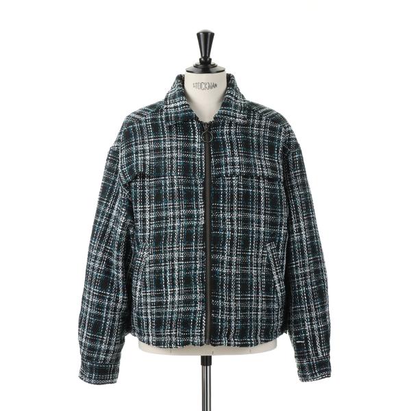 【P5倍】Tweed Padding Blouson -NAVY (LEJ254) LEGENDA(...