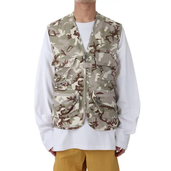 【P5倍 / SALE】RIVER VEST TASLAN NYLON -DESERT CAMO(F...