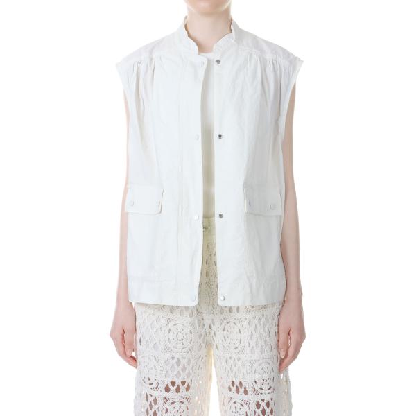 【SALE】TODAYFUL トゥデイフル Flappocket Cotton Vest -WHIT...