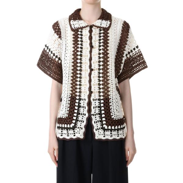 【SALE】Crochet Over Shirts -BROWN (12310514) Todayf...