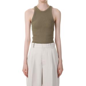 TODAYFUL 【SALE】ODAYFUL トゥデイフル Cupin Rib Tanktop -WHITE
