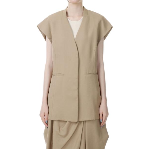 【SALE】Satin Over Vest -NATURAL （12310106） Todayful...